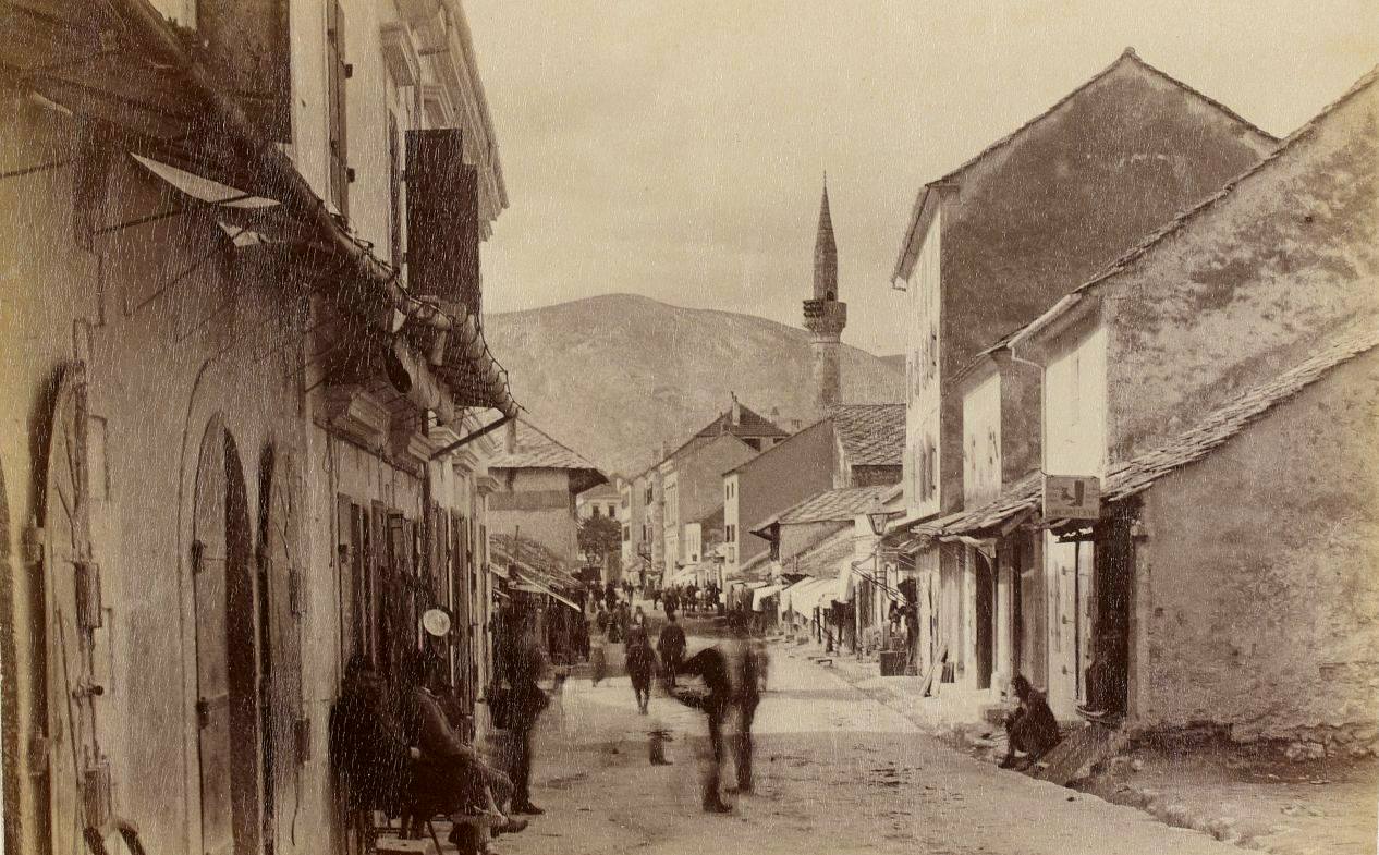 Glavna ulica i Hafiz hodžina džamija (Hubert Vaffier) 1892