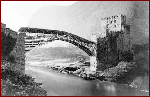 Stari most – prije izgradnje kamenog mosta (rekonstrukcija)