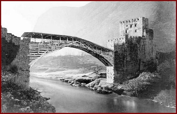 Stari most – prije izgradnje kamenog mosta (rekonstrukcija)