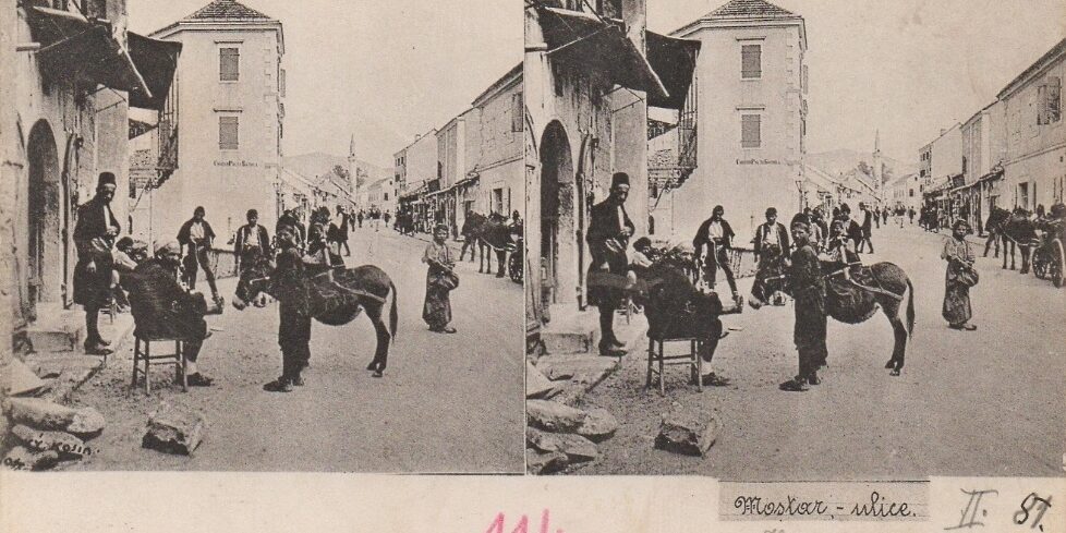 Glavna ulica – Velika Tepa stereo (photo František Kratky) 1901